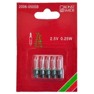 Konstsmide 2006-050SB Ersatz Lämpchen Birnen 5er Set grün 2,5V 0,25W für Außen - Bild 1 von 3