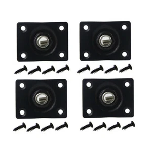 4 PIEZAS Enchufes de Guitarra Eléctrica Negros Salida 1/4" Enchufes de Conector y Placas de Conector Curvas - Imagen 1 de 9