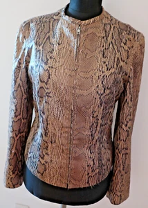 Sakko Blazer Jacke Marc Cain N2 Leoprint Schlangenmuster Gr. 36 Dschungel Jungle - Bild 1 von 7