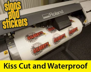 Maßgeschneiderter Aufkleber Druck Handel Service Kuss Cut Vinyl Etiketten für Business Bulk - Bild 1 von 1