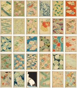 Vintage Kunst Postkarten Set | 30 Postkarten | Japanischer Künstler Korin Furuya - Bild 1 von 8