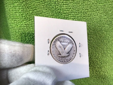 1925 STANDING LIBERTY QRT SOME WEAR ON LADY LIBERTY & REVERSE STARS FREE 🚢 Cover
