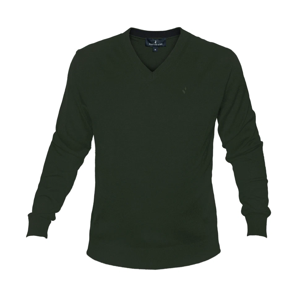 Maglione Uomo NAVIGARE Misto Lana Merino Scollo V. Vari Colori Art.220312