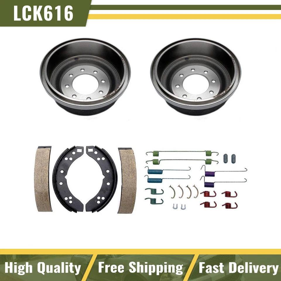 Tambores de freno traseros y zapatas de freno herrajes para Ford E-250 Econoline 1992 1993 1994 Foto 1 de 4