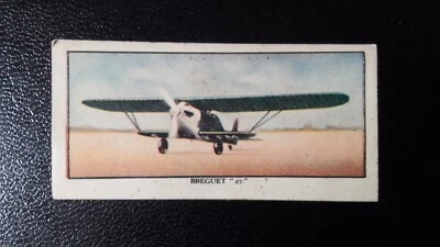 MARS LTD 1938. FAMOUS AREOPLANES, PILOTS,AND AIRPORTS.  NO 19.  BREGUET   "27." - Image 1 of 2