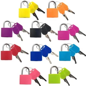 10 Pcs Multicolor Small Padlock with Keys for School Gym Backpacks Jewelry Boxes - Picture 1 of 5