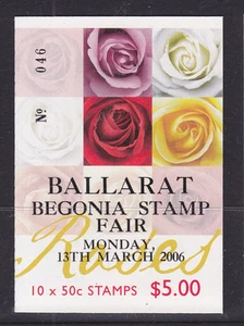 BOOKLET: 2006 BALLARAT BEGONIA STAMP FAIR  OV/PT LIMITED EDITION. SP: B290(1). - Picture 1 of 1