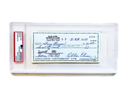 RARE! Ollie Cline Ohio State 1945 All-American & Big Ten MVP PSA Autograph - NFL - Image 1 of 4