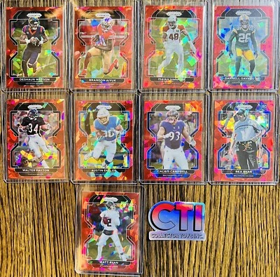 2021 PANINI PRIZM FOOTBALL "RED CRACKED ICE PRIZM" - YOU PICK - RYAN PAYTON 🔥 - Image 1 of 2