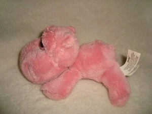 Russ lil Peepers Pink Hippo Jovita 5" long x 2.5" tall Plush & Beans - Imagen 1 de 7