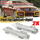 Pair LED Daytime Running Lights Front Bumper Fog Lamp DRL For Mercedes W204 W212