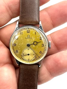 Omega Uhr WW2 Military Style T2 Herren Mechanisch 15J 31mm 9805069 Vintage Selten - Bild 1 von 11