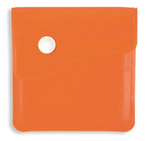 CENDRIER de POCHE ou de SAC ORANGE intérieur protection alu NEUF 8x8cm - Imagen 1 de 1