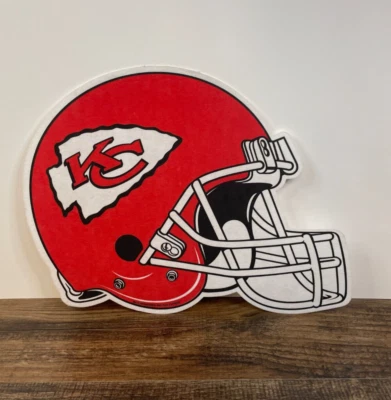Kansas City Chiefs 14" Felt Banner Rico Industries Football Helmet NFL KC Red - Image 1 of 4