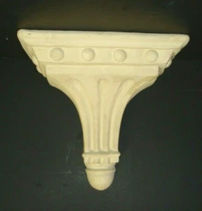 Vintage plaster wall Sconce Corbel shelf Decorative 10" w x 9" tall x 5" cream - Picture 1 of 8