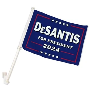 1pz DeSantis 2024 12x15in Vetrina Auto Bandiera Auto Politica 12x15in - Foto 1 di 3