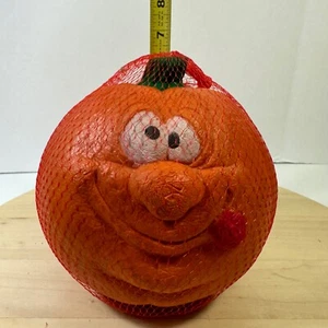 Vtg 80s Well Made Anthropomorphic Face Soft Foam Todd Masters Style Pumpkin NIP - Picture 1 of 7