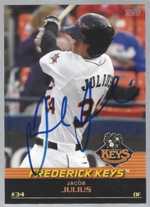 2011 Choice Sportscards Frederick Keys #12 Jacob Julius IP autograph signed card