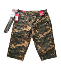Virus Collection Mens Camouflage Shorts Half Pants With Belt 100% Cotton