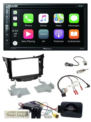 Pioneer DVD 2DIN Lenkrad DAB Bluetooth USB Autoradio für Hyundai I30 ab 2017 - Bild 1 von 4