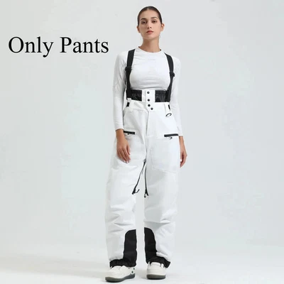 Nuevos Pantalones de Esquí Unisex A Prueba de Viento Impermeables Nieve Zancadas Cálidos Transpirables Engrosados Foto 1 de 4