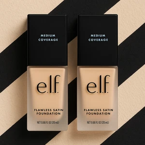 E.L.F. 2-PACK Flawless Finish Foundation 140 Light Ivory 0.68 fl oz - Picture 1 of 2