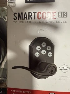 Kwikset SmartCode 912 Keyless Entry Lever 99120-003 Venetian Bronze open box - Picture 1 of 4