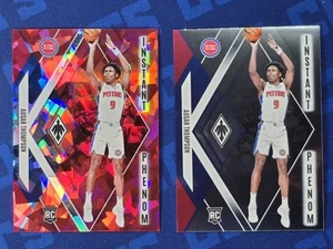 2023-24 Panini Phoenix Ausar Thompson Instant Phenom Red Ice Rookie #4 Pistons - Bild 1 von 4