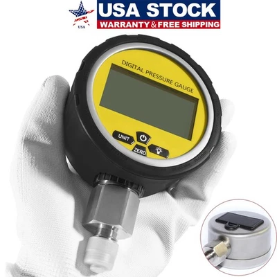 10000PSI Digital Hydraulic Pressure Gauge Manometer 1/4" NPT 700BAR/70Mpa New - Image 1 of 4
