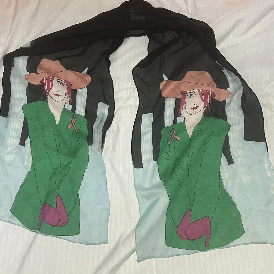 Bufanda de seda ligera con estampado de cáncer de mama Symphony Designs para mujer Foto 1 de 4