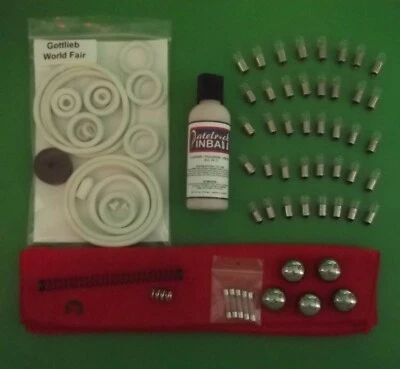Kit de puesta a punto de mantenimiento de máquina de pinball Gottlieb World Fair 1964 Foto 1 de 2