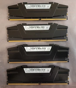 G.Skill RipJaws V 64GB (4x16GB) PC4 2400 DDR4 19200 1.2V Desktop Memory Ram Set - Picture 1 of 5