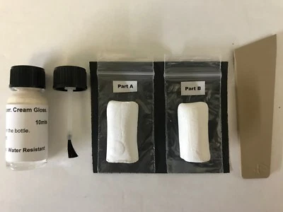 ED SUPPLIES Cream Granite Worktop Epoxy Repair Putty Kit - Repairs Chips, Cracks & Defects.