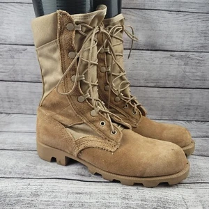 RO Search Mens Jungle Boots 5.5R Tan Combat Jump US Military Tactical 8-93 - Picture 1 of 10