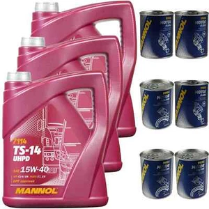 15L MANNOL TS-14 UHPD 15W-40 Motoröl API CJ-4/SN ACEA E7/E9 JASO DH-2 Additiv - Bild 1 von 7