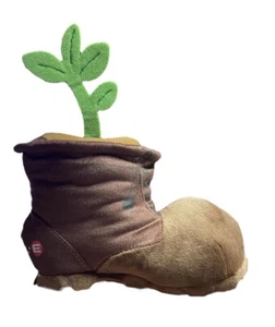 Wall-E Brown Boot with Green Plant Plush RARE Disney Parks Disney Pixar - Picture 1 of 3