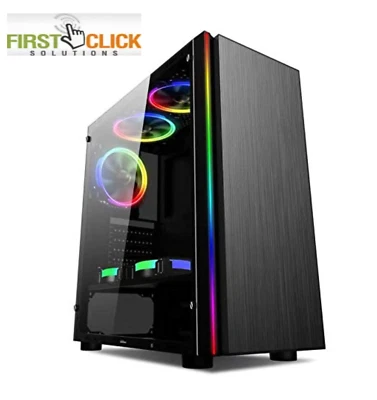 FCS Fast Gaming PC Quad Core 16GB RAM 1TB HDD Nvidia 2GB HDMI Windows 11 Desktop - Image 1 of 4