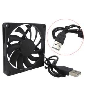 Router Cooling Fan Rack TV Box Wireless Router Cooling USB 5V 80mm Cat Radiator - Picture 1 of 6