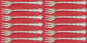 Strasbourg by Gorham Sterling Silver Cocktail Oyster Forks 5 1/2" Set of 12 - Picture 1 of 4