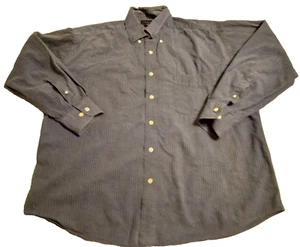 Camicia uomo Croft & Barrow elasticizzata con bottoni manica lunga blu a quadri taglia M - Foto 1 di 6