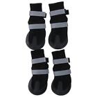 4Pcs Water-proof Dog Shoes Black, XL Dog Paw Protector Breathable Pet Boots  Dog