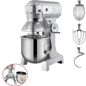 110V 30QT Commercial Dough Mixer Electric Food Mixer Machine with 3 Speeds - Picture 1 of 21