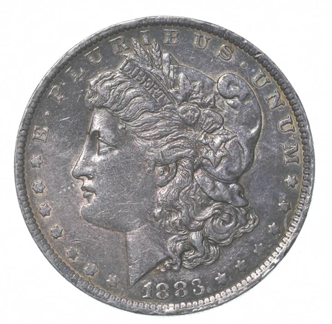 1883-O Morgan Silver Dollar Misaligned Die ERROR *4349 Cover