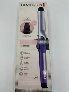 Remington Ceramic 1 1/4" Clipped Curling Iron- NIB CI5032 Relaxed Curls Purple - Picture 1 of 7
