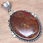 925 Silver Stick Agate Gemstone Anniversary Wishes Gifted Jewelry Pendants 2"
