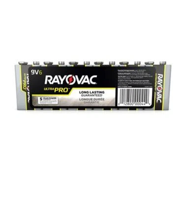 Rayovac AL-9V Alcalino Industrial 9v Paquete de 6 E302359600 Foto 1 de 2