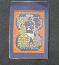 2021 Panini Prizm David Montgomery Orange disco #160 Color Match Chicago Bears