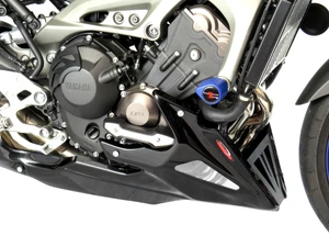 Yamaha MT-09 14-15 (Yamaha Motor Protekt) Bugspoiler Schwarz - silbernes Gewebe - Bild 1 von 2
