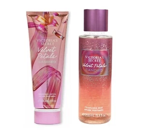 2 Pc Victoria's Secret Velvet Petals Candied Body Mist & Body Lotion 8.4 Fl New - Picture 1 of 1