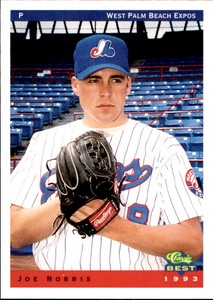 1993 West Palm Beach Expos Classic/Best #16 Joe Norris Inyokern California Card